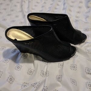 Christian Siriano Black Wedges
